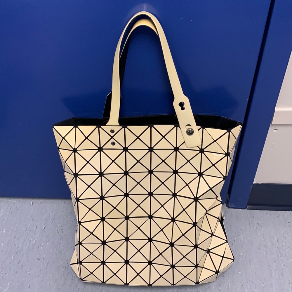 Unbranded Purse Tote Geometric Zip Fabric Lining Bag